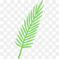 创意绿色植物棕榈叶图