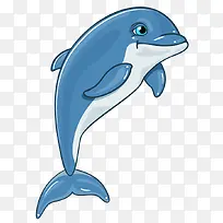 海豚卡通手绘