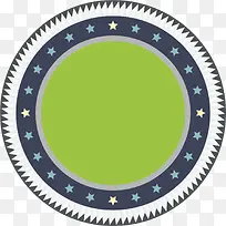 绿色星星圆圈