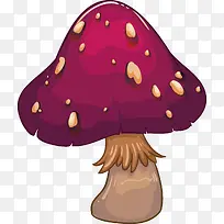 紫色蘑菇矢量