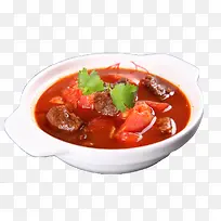 白色砂锅番茄牛腩汤