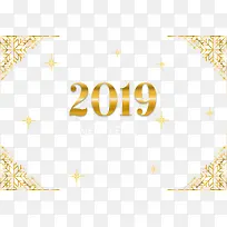 金色花纹2019新年