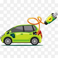 绿色共享矢量电动汽车