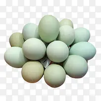 一堆绿壳鸡蛋