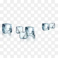 透明立方体冰块装饰图案