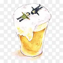 啤酒插画