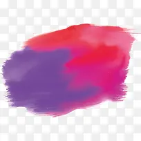 粉紫色晕染水彩标题框