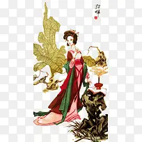 貂蝉拜月