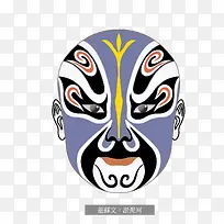 卡通简约戏曲脸谱广告装饰设计
