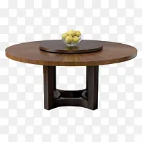 圆形的木质桌子