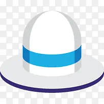 蓝白帽子UI图标设计
