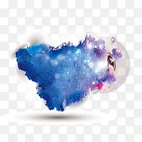 水彩装饰矢量素材