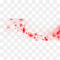 红色光点海报装饰素材