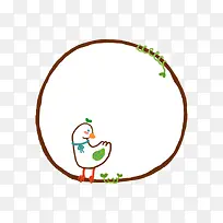 可爱卡通会话气泡