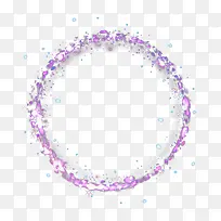 紫色发光点圆环