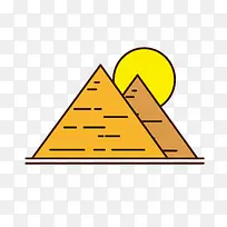 三角金字塔矢量素材