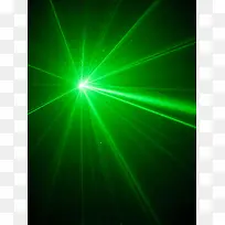 动感绿色放射光芒