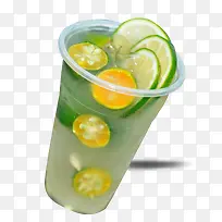 绿柠檬金桔果汁