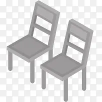 矢量立体装饰椅子元素