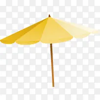 卡通黄色大型遮阳伞