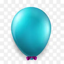 漂浮蓝色气球