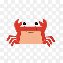 一只红色的小螃蟹