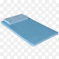 蓝色儿童海绵床垫