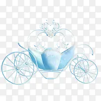 蓝色童话里的南瓜车