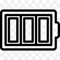 电池薄大纲符号一圈图标