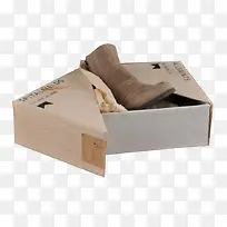米色三角形开关设计鞋盒