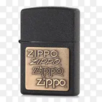 ZIPPO打火机英文金属磨砂
