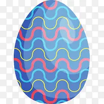 复活节蓝色条纹彩蛋