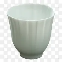 素色甜白釉手工陶瓷酒杯