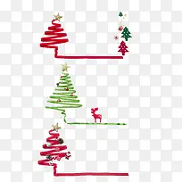 用缎带做成的圣诞树