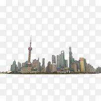 上海城市建筑全景图