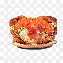 煮熟的梭子蟹