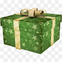 圣诞节绿色礼盒