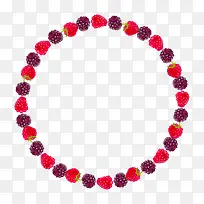 葡萄图案圆形花环