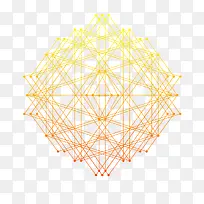 黄色抽象线条几何流体渐变素材