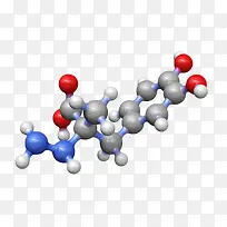 灰色帕金森病药物卡比多巴分子形