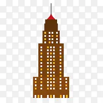 建筑物高楼大厦矢量图