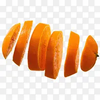 实物切片橙子