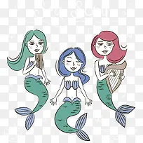 手绘海的女儿