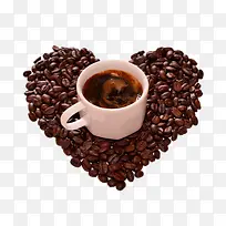 创意爱心咖啡豆