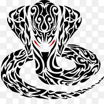 黑色纹身蛇