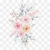 手绘漂亮的鲜花png