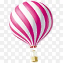 粉色螺旋条纹气球