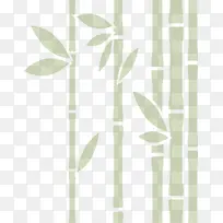 矢量图林间的竹子
