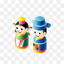 蓝色现代海报装饰