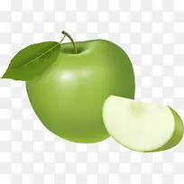 卡通版青苹果水果